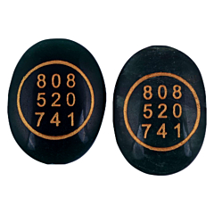 Handmade Green Jade Zibu Symbol Crystal Stones | Set of 2