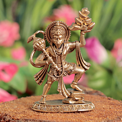 Brass Hanuman Idol | Small Bajrangbali Murti for Pooja BH12035