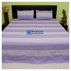 TULIP BEDSHEET-Single-Blue