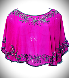 Handcrafted Zari Work Ponchu for Women | Size - M