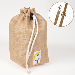 Handmade Jute Bottle Sling Bag | Eco-Friendly Bottle Carrier