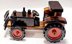 Handmade Wooden Movable Tractor Toy for Kids