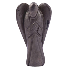 Handcarved Hematite Stone Angel Figurine