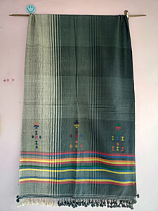 Kutchi Fine Cotton Design Stole 