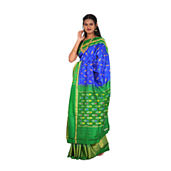 Pochampally Ikat Checks Pattern Saree