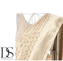 Pure Silk Kataan Zari Buti Saree