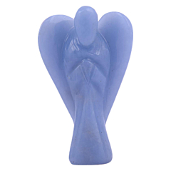Handcarved Angelite Stone Angel Figurine