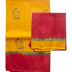 Hand Block Printing  Silk Sares  