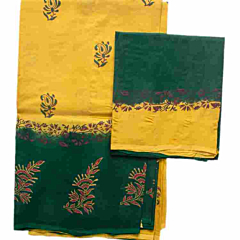 Hand Block Printing  Silk Sares  