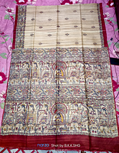 TASAR GHICHA SILK SAREE 