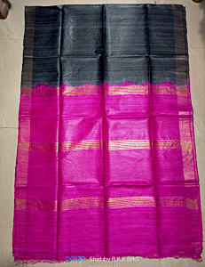 TASAR GHICHA JARI SILK SAREE