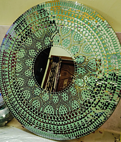 handmade wooden designer mirror 