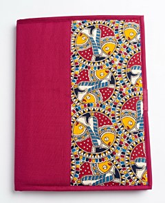 Premium Fabric File Folder with Multiple Pockets & Pen Holder (A4 Size)