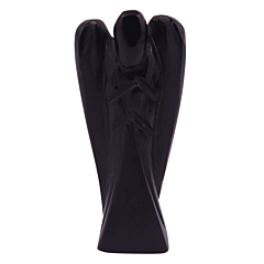 Handcarved Black Obsidian Angel Figurine