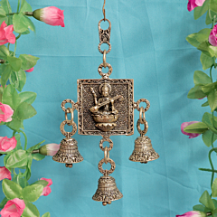 Decorative Brass Saraswati Bell Hanging. BH11976