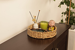 Water Hyacinth  Round Tray