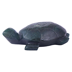 Handmade Green Zade Crystal Tortoise Figurine