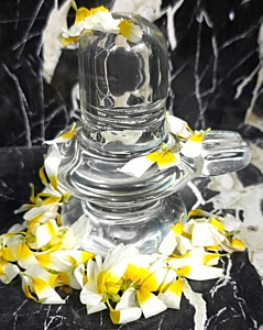 Transparent Glass Shivling
