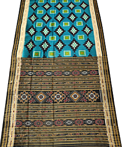 Dark Blue khandua silk saree