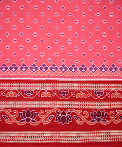 Candy Pink sambalpuri cotton Saree