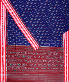 Air Force Blue  Nuapatna cotton saree