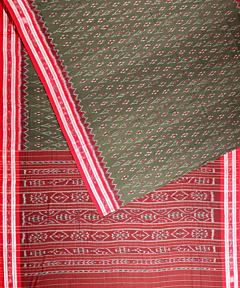 Artichoke Nuapatna cotton saree