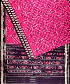 Barbie Pink Nuapatna cotton saree
