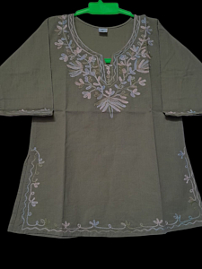 Baby emborided pure cotton kurti
