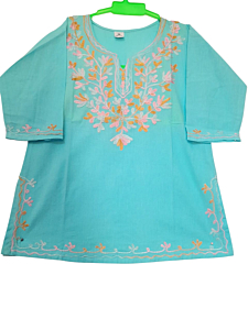 Baby emborided pure cotton kurti