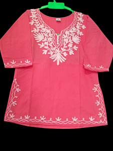 Baby emborided pure cotton kurti