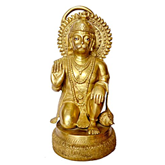 Brass Lord Hanuman Idol KBH00010