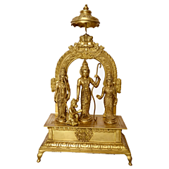 Brass Lord Ram Darbar Height 19 Inch KBH00015