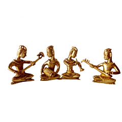 Brass Musical Men Set of 4 Pcs Figurines KBH00069