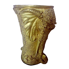 Brass Elephant Pot KBH00153
