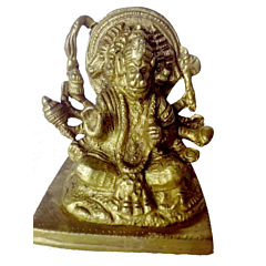 Brass Lord Hanuman Panchamukhi Idol KBH00155