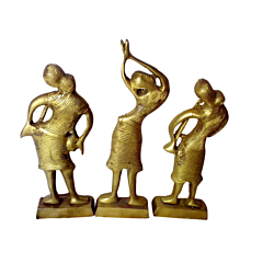 Brass Lady Musical Trio Figurines KBH00178
