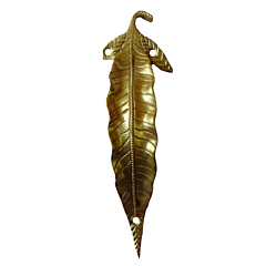 Brass Leaf Door Handle KBH00248