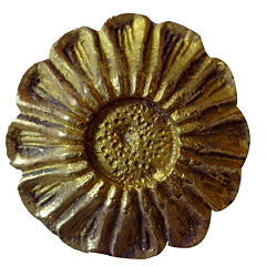 Brass Flower Door Design Small KBH00252