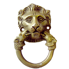 Brass Lion Face Door Knocker KBH00254
