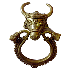 Brass Bull Door Knocker KBH00257