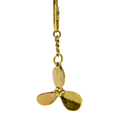 Brass Ship Fan Key Chain KBH00529