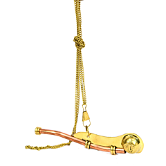 Brass Bugle with Chain Miniature KBH00537
