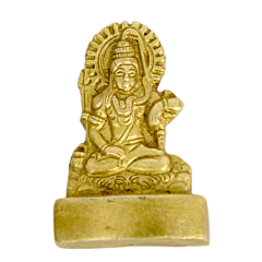 Brass Lord Shiv Shankar Small Idol KBH00612