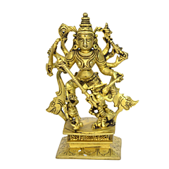 Brass Mahesasur Devi Statue Idol KBH00719