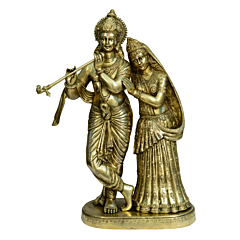 Brass Radha Krishna Statue Big Idol KBH00784