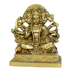Brass Panchmukhi Hanuman Idol KBH00844