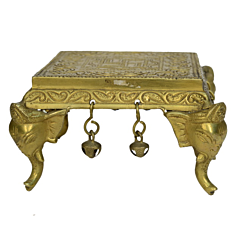 Brass Elephant Face with Bajath and Bell KBH00854