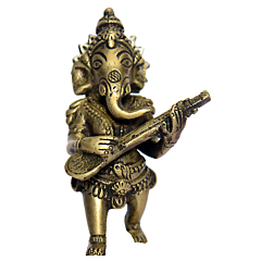 Brass Ganesha Ring Sitar KBH00873