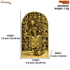 Brass Sarangpur Hanuman Wall Hanging KBH00946