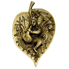 Handcrafted Black Metal Bal Krishna Wall Hanging KBH00956